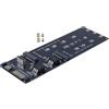 Ausi Adattatore SSD M.2 per desktop nero - Convertitore da NVMe NGFF/SATA a scheda madre SFF-8611