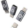 zoyuzan 27 W Adattatore tipo C a Lightning maschio accessori caricatore convertitore (3 Pack)USB C femmina cavo adattatore tipo C jack convertitore per Apple iPhone 14 13 12 11 Pro Max 7 8 Plus X SE XS XR per