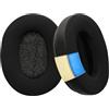 kwmobile 2x Cuscinetto Compatibile con Sennheiser RS120 / RS100 / RS110 / RS115 / RS117 / RS119 - Cuscinetti di Ricambio per Cuffie in Similpelle nero e Gel Rinfrescante