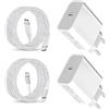 XIQUTOA 2 Pack 25 W USB C Caricabatterie e cavo per iPad Pro 12.9 11 2nd 3rd 4th 5th 6th Generation 2024/Air 2 3rd 4th 5th/Mini 2 3 4 5 6/iPad 4th 5th 6th 7th 8th 9th 10eme 11th,iPhone 16 Pro/15 14 13 12