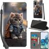 Haninsuze Cover per Samsung Galaxy S20 Plus Custodia Cover Pelle Libro Portafoglio con Porta Carte Magnetica Protezione Antiurto Cuoio Flip Case Custodia Cover per Samsung S20 Plus, Gatto