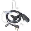 HYS Covert - Auricolare acustico PTT Mic Security Bodyguard compatibile con Kenwood Baofeng BF-888S UV-5R Kenwood Walkie Talkie a 2 pin