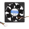 Bewinner Ventola di Raffreddamento A 4 Pin da 120 Mm X 120 Mm X 38 Mm, Ventola per Case del Computer da 6000 Giri/min DC 12 V 2,7 A, Ventola per Case di Raffreddamento PWM Senza Spazzole