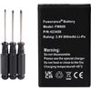 Fuworance Batteria agli ioni di litio da 800 mAh, 3,8 V, compatibile con Swissvoice Epure 6.0/DECT 6.0/Dou/fulleco Duo/TAM DECT/V2/bianco/L7 043048, C0487, SV20405855 ad alta capacità