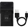 Norifon LP-E6 USB Caricatore per Canon EOS 5D Mark II, EOS 5D Mark III