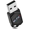 Aigital Adattatore Wi-Fi Buletooth per PC, Wi-Fi 6 AX900 Dual Band WLAN Stick, Bluetooth 5.4, Mini Dimensione, WPA3, MU-MIMO, compatibile con Windows 11/10/8/7