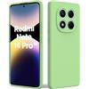 Byvuwiay Cover per Xiaomi Redmi Note 14 Pro 5G, Custodia in TPU Ultra Sottile Antiurto Anti-Scratch Case, Verde Matcha