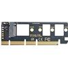 NFHK NGFF M-key NVME M.2 SSD to PCI-E Express 3.0 16x X4 Adapter without Bracket