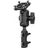 TUSITA Moto GPS Supporto Freno Frizione Serbatoio Compatibile con Garmin Montana, Zumo XT GPS, Doppia Presa per Braccio - Taglia B Corta