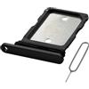 MMOBIEL Vassoio Porta Scheda SIM Compatibile con Google Pixel 8a - Sostituzione Supporto Scheda SIM - Porta SIM - incl. Estrattore SIM e Anello di Gomma Impermeabile - Nero