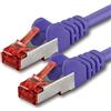 1aTTack.de 1x 2 m - Cavo patch di rete Cat 6 Cat6 RJ45 SFTP - viola