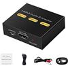 KUYIA Estrattore audio Hdmi 2.0 V a hdmi Video e Audio Splitter Converter con uscita jack 3,5 mm Stereo