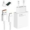 Menibeuty Caricabatterie 67W, Caricabatterie Rapido con 2 m 6A Cavo USB C, Caricabatterie Ricarica Rapida per mi Note 13 12 11 10 Pro Red Mi 13x Poco M6 X5 M5s M4 X3 F3 e Altri