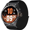 GIOPUEY 24mm Cinturini Compatibile con TicWatch Atlas, Cinturino in Morbido Nylon Intrecciato [Unisex] [Traspirante] - Black