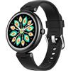 SHANG WING Smartwatch Donna Cassa Rotonda Chiamate Da Polso, Monitoraggio Benessere Quotidiano Notifiche Smart, 100 Modalità Sportive