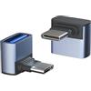 Leloco Adattatore da USB C a USB, 90 gradi, 10 Gbps (2 pezzi) per laptop