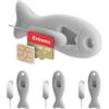 FIDWALL Strumento per la rimozione della Scheda SIM da 4 Pezzi con Spazio di archiviazione Integrato per la Scheda SIM - Contiene Pin di espulsione compatibili con iPhone (Confezione da 4, Grigio)