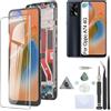 RongZy Schermo LCD per Oppo A74 4G CHP2219 Display Touch Screen Digitizer Parti di Ricambio di Riparazione con Strumenti(6.43,Nero con Cornice)