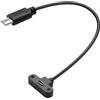 JSADZKJ Cavo adattatore USB 2.0 Tyep C per montaggio a pannello, angolo di 90 gradi, USB C maschio a femmina, cavo di prolunga USB 2.0 tipo C con vite di montaggio a pannello per laptop, tablet,