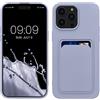 kwmobile Custodia Compatibile con Apple iPhone 14 Pro Max Cover - Back Case Cellulare con Slot Porta Carte - Morbida in Silicone TPU lavanda