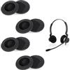 Tacitmeet 8 cuscinetti auricolari di ricambio compatibili con cuffie Sennheiser PC131, PC135, PC136, PMX100, PX100, PX100 II, auricolari in schiuma traspirante