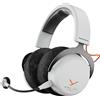 beyerdynamic MMX 150 Wireless - Cuffie da gaming wireless in bianco artico con personalizzazione del suono e cuscinetti auricolari in velluto