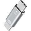 Duttek Adattatore da USB 4 a USB C, adattatore USB 4 maschio a PD USB tipo C maschio supporta trasmissione audio e video da 40 Gbps, compatibile con Thunderbolt 3, USB3.1, trasmissione USB2.0