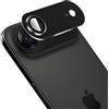 QULLOO Pellicola Fotocamera per iPhone 17 Air，Durezza 9H Lega di Alluminio Protezione Fotocamera,Antigraffio HD Lente Protettiva,Resistente Telaio Anello Metall,Nero