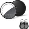 AICPAN Smart Tracker Tag Nero - 2 Pezzi Localizzatori GPS compatibile con Apple Dov'è (Solo iOS), per Portafogli, Chiavi, Zaini, Bagagli,Auto,Segnale Acustico, Posizionamento Globale, Batteria Sostituibile