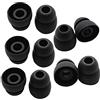 Toeasor - Auricolari di ricambio in silicone a doppia flangia, compatibili con Powerbeats 3 e Powerbeats 2, 10 pezzi