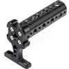 Zeadio Maniglia superiore in alluminio, impugnatura regolabile per fotocamera con punti di montaggio, staffa a scarpa fredda per tutte le gabbie per fotocamere, luci a LED, microfoni, ecc