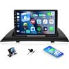 CAMECHO Android 15 Qualcomm 8-Core 4+64G Autoradio per BMW X3 E83 2004-2010 con Telecamera Posteriore Canbus, 9 Pollici Carplay Senza Fili Bluetooth Radio con Android Auto GPS WIFI FM/RDS DSP