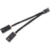 EMSea Cavo adattatore splitter per mozzo ventola 4P femmina a doppio 4P maschio, cavo hub per ventola compatibile con Corsair Lighting Node Pro Commander Pro Core a ARGB standard a 3 pin