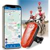 Zeerkeer Localizzatore GPS e Fanale Posteriore per Bicicletta, Antifurto Catadiottro con GPS Tracker, Tracciamento in Tempo Reale, APP Gratuita e Traiettoria, Luce LED