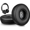 SOULWIT Cuscinetti di ricambio per Anker Soundcore H30i cuffie On-Ear wireless, cuscinetti per le orecchie con schiuma antirumore-Pelle Proteica Nero