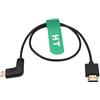 HangTon Mini HDMI 4K 60p 8K UHD Cavo per Nikon Z5 D750 Sony SR7E Canon 5DIV ATOMOS Ninja V Portkeys Video Assist Monitor Tipo A C HDMI 2.1 Angolo retto 50cm