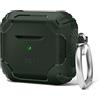 elago Cover Armor Solida in TPU per AirPods 3 | Design Antiurto, Supporta la Ricarica Wireless, Protezione Completa (Verde Scuro)