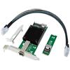 ULANSeN Scheda Netwrok M.2 NVMe (M Key SFP+ PCIe X4 con controller Intel 82599(X520-DA1), adattatore industriale da 10 GB RJ45 Ethernet NIC con cavo SFF-8087, supporto PXE&UEFI