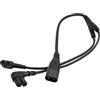 HangTon Cavo di prolunga Y Splitter IEC320 C8 a 2 X C7 angolo retto figura 8 per laptop PS4 LED lampada elettrodomestici 12