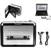 Ouitble Lettore di Cassette Stereo Portatile Adattatore convertitore Nastro USB a MP3 con Cavo USB e Auricolare per Gli Amanti della Musica Appassionati di Vintage