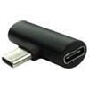 Dragon Trading Adattatore jack per cuffie da USB-C a 3,5 mm compatibile con MotoZ, Huawei Mate 10 Pro Xiaomi 6 Nubia Z17 / Black