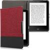 kwmobile Cover compatibile con Tolino Vision 1/2 / 3/4 HD - Custodia a libro in tela e pelle PU - Flip Case per eReader