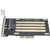 NFHK PCI-E 3.0 x4 Lane to U.2 U2 Kit SFF-8639 Host Adapter for Intel Motherboard & 750 NVMe PCIe SSD Black