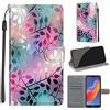 TOMYOU Cover per Huawei Honor Play 8A / Y6 (2019),Premium Portafoglio PU Custodia in Pelle,con [Funzione Stand] Anti-Slip Flip Pieghevole Case Cover per Huawei Honor Y6 Prime (2019)