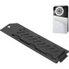 Sxhlseller Copertura Antipolvere per Slot di Estensione SSD Slim M.2, Copertura per Dissipazione del Calore in Metallo in Lega di Alluminio con Fori di Ventilazione (BLACK)
