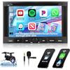 Hikity 2G+64G Android 13 Autoradio per Peugeot 3008 5008 Partner Citroen Berlingo 2010-2016 con Wireless Carplay Android Auto 7'' Car Radio Stereo con GPS Navi WiFi DSP FM RDS Bluetooth Telecamera