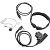 Bewinner Gola Mic Walkie Talkie Auricolare, Tubo Acustico Auricolare Radio Bidirezionale con U94 PTT, Tactical Throat Mic Headset per UV 5R BF 888S BF F8HP BF F9 UV 82