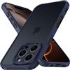 iVoler Cover Opaca per iPhone 16 PRO Max, [Protezione della Fotocamera] [Antiurto di Grado Militare] Custodia Traslucida Posteriore Ultra Sottile Anti-Impronte Protettiva Case - Blu