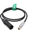 HangTon Cavo di alimentazione XLR 24V a Fischer 6-pin per Phantom High Speed VEO S L 1310 1010 710 640, Miro C210 Camera 1M