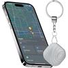 Nutale Air Tags Trova Oggetti e Chiavi - Bluetooth Localizzatore Compatibile con Apple Dov'è Per Ritrovare Oggetto Ritrovare Chiave portafoglio Chiave Casa Macchina (Gray)